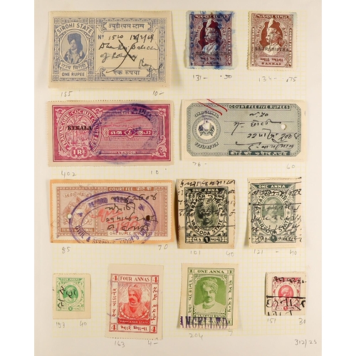 774 - INDIA INDIA & STATES 1860's-1950's MINT & USED ACCUMULATION in box, includes 1912-22 1r incomplete b... 