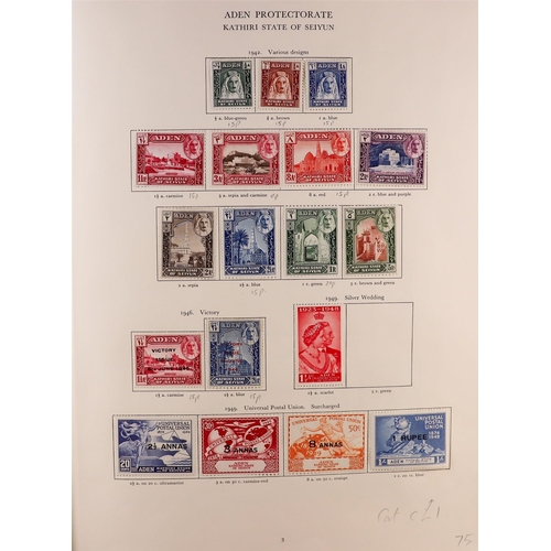 78 - 1937-1952 BRITISH COMMONWEALTH KGVI COLLECTION in well filled Stanley Gibbons King George VI album, ... 