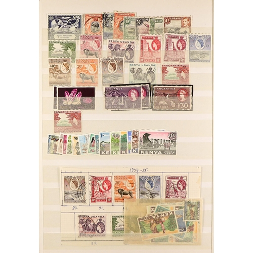 79 - BRITISH AFRICA IN BOX FILE. QV to QEII mint / never hinged mint & used stamps on protective pages, i... 