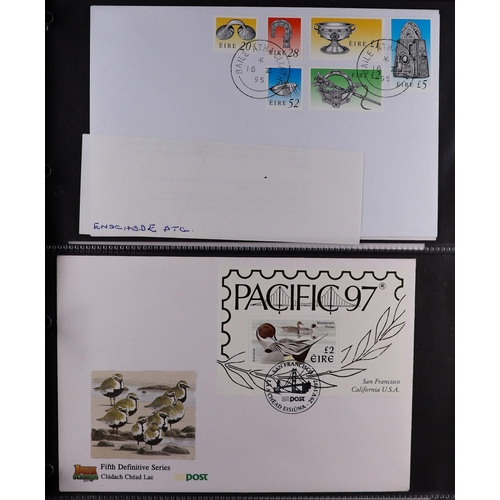 798 - IRELAND 1944-2022 DEFINITIVE ISSUES FIRST DAY COVERS COLLECTION in two albums with many better items... 