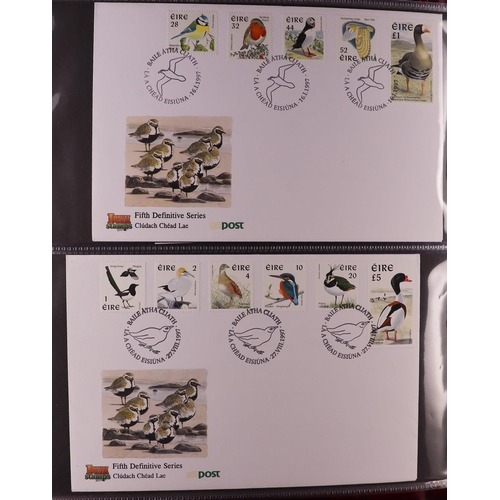 798 - IRELAND 1944-2022 DEFINITIVE ISSUES FIRST DAY COVERS COLLECTION in two albums with many better items... 