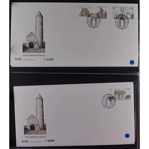 798 - IRELAND 1944-2022 DEFINITIVE ISSUES FIRST DAY COVERS COLLECTION in two albums with many better items... 