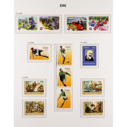 801 - IRELAND 1994 - 2004 NEVER HINGED MINT near - complete collection in Davo 'Eire' album, sets, miniatu... 