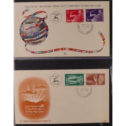 806 - ISRAEL 1948-1997 COLLECTOR'S ESTATE in 32 albums & stockbooks, mostly never hinged mint issues & fdc... 