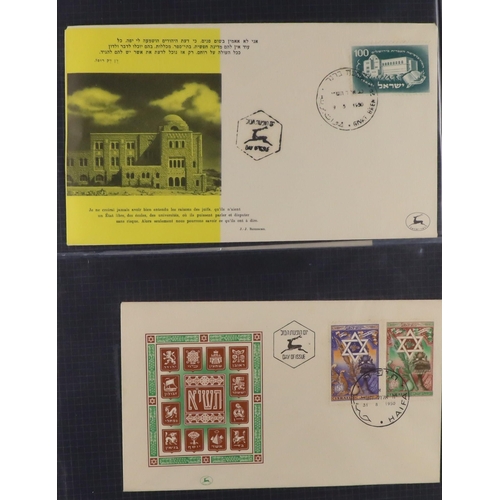 806 - ISRAEL 1948-1997 COLLECTOR'S ESTATE in 32 albums & stockbooks, mostly never hinged mint issues & fdc... 