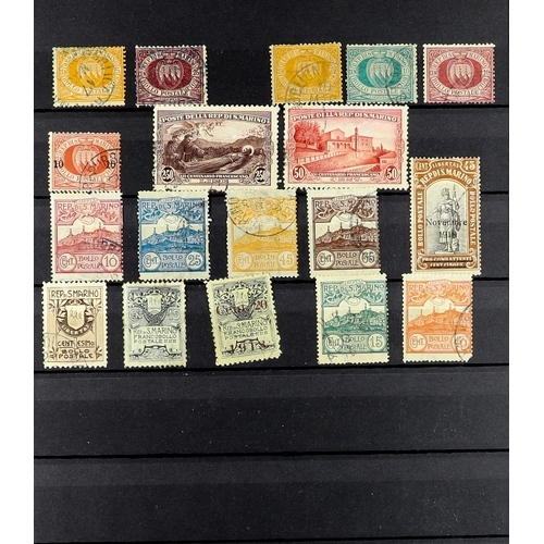 816 - ITALY 1860's - 2000's MINT / NEVER HINGED MINT & USED ASSEMBLY on protective pages, includes small c... 