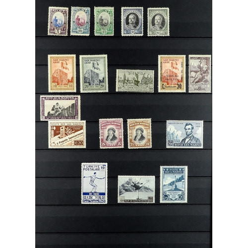 816 - ITALY 1860's - 2000's MINT / NEVER HINGED MINT & USED ASSEMBLY on protective pages, includes small c... 