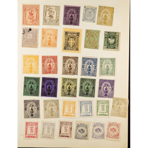 834 - ITALY REVENUE STAMPS COLLECTION of 1860's to 1920's issues on album leaves, note Atti Administrativi... 