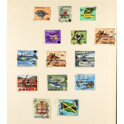 857 - JAMAICA 1945 - 1970 INTERESTING COLLECTION of mint / never hinged mint & used on album pages with go... 