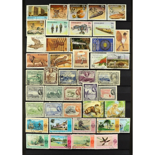 87 - 10 ALBUMS OF WORLD WIDE STAMPS mint & used stamps in 10 albums or stock books, includes an SG 