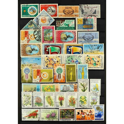 87 - 10 ALBUMS OF WORLD WIDE STAMPS mint & used stamps in 10 albums or stock books, includes an SG 