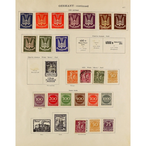 87 - 10 ALBUMS OF WORLD WIDE STAMPS mint & used stamps in 10 albums or stock books, includes an SG 