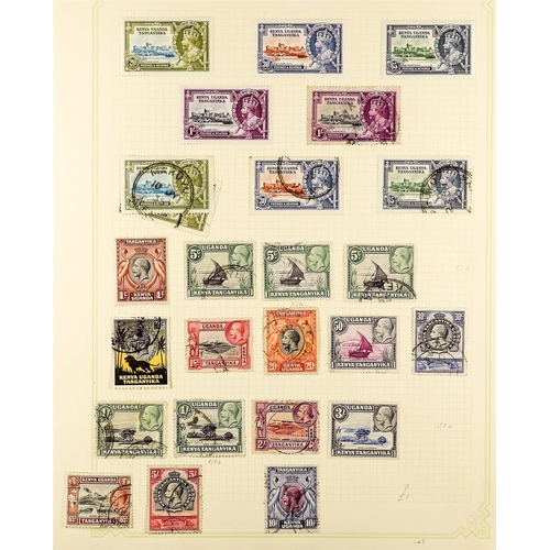 874 - K.U.T. 1890 - 1980 BALANCE OF A SPECIALISED COLLECTION on around 50 album pages, of mint & used stam... 