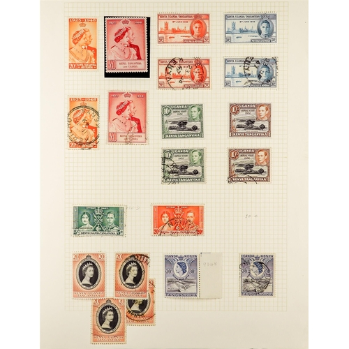 874 - K.U.T. 1890 - 1980 BALANCE OF A SPECIALISED COLLECTION on around 50 album pages, of mint & used stam... 