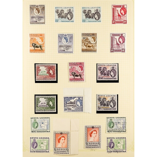 874 - K.U.T. 1890 - 1980 BALANCE OF A SPECIALISED COLLECTION on around 50 album pages, of mint & used stam... 