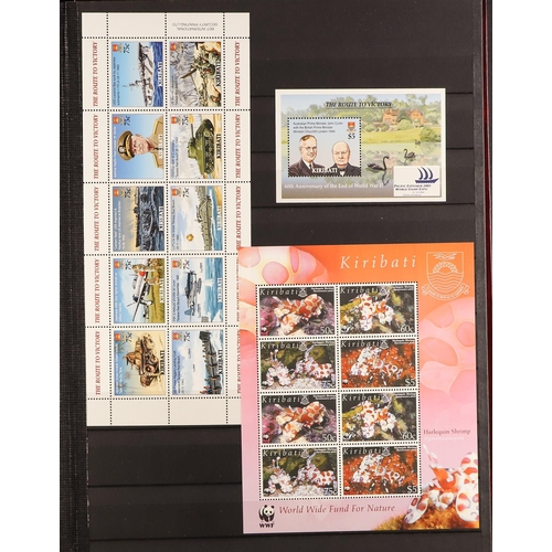 882 - KIRIBATI 1979 - 2010 NEVER HINGED MINT COLLECTION in 2 stockbooks, of complete sets and miniature sh... 