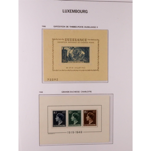 903 - LUXEMBOURG 1852-1959 COMPREHENSIVE COLLECTION in hingeless Davo album, some early issues used but ot... 