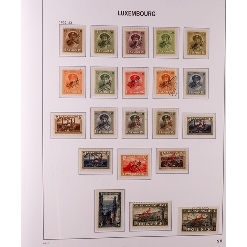 903 - LUXEMBOURG 1852-1959 COMPREHENSIVE COLLECTION in hingeless Davo album, some early issues used but ot... 