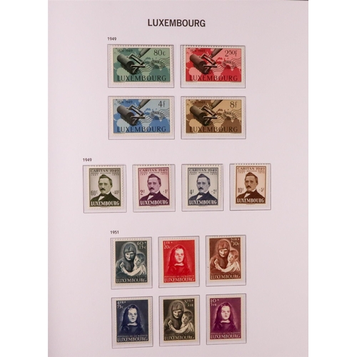 903 - LUXEMBOURG 1852-1959 COMPREHENSIVE COLLECTION in hingeless Davo album, some early issues used but ot... 