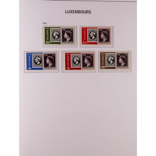 903 - LUXEMBOURG 1852-1959 COMPREHENSIVE COLLECTION in hingeless Davo album, some early issues used but ot... 