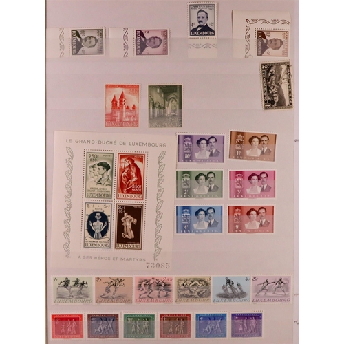 904 - LUXEMBOURG 1865-2016 MOSTLY NEVER HINGED MINT RANGES Includes four stockbooks with some earlier mint... 