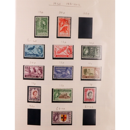 917 - MALAYA STATES 1934-1965 USED COLLECTION on pages, chiefly KGVI issues, includes Kelantan, Malacca, N... 