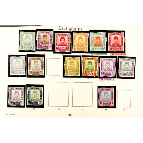 923 - MALAYA STATES OLD COLLECTION of chiefly mint stamps (also some used & fiscally used) to around 1935 ... 