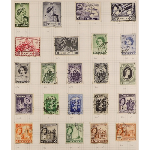 936 - MALTA 1937 - 1985 FINE USED COLLECTION complete from 1937 Coronation to the end of 1984 (SG 214-750)... 