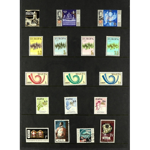 939 - MALTA 1953 - 2000 EXTENSIVE COLLECTION of chiefly never hinged mint sets and miniature sheets on pro... 