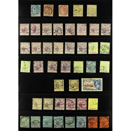 946 - MAURITIUS 1863 - 1940's POSTMARKS COLLECTION of 700+ stamps selected for cancellations, arranged by ... 