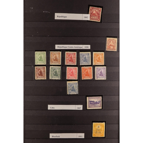 98 - NORTH & SOUTH AMERICAS COLLECTION of around 1500 stamps in 3 albums with a 19th Century to 2000's co... 