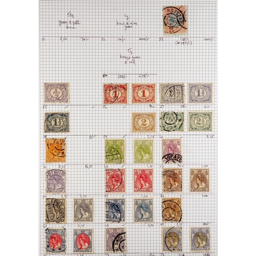 988 - NETHERLANDS 1850's - 1950's COLLECTION of mint & used stamps on album pages, 1852 imperfs, William t... 