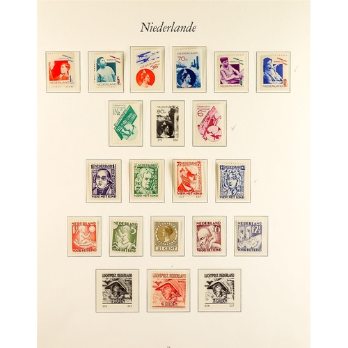 989 - NETHERLANDS 1852 - 1940 COLLECTION of mint and used stamps on album pages, note 1852 - 1894 basic co... 