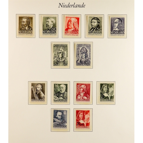 989 - NETHERLANDS 1852 - 1940 COLLECTION of mint and used stamps on album pages, note 1852 - 1894 basic co... 