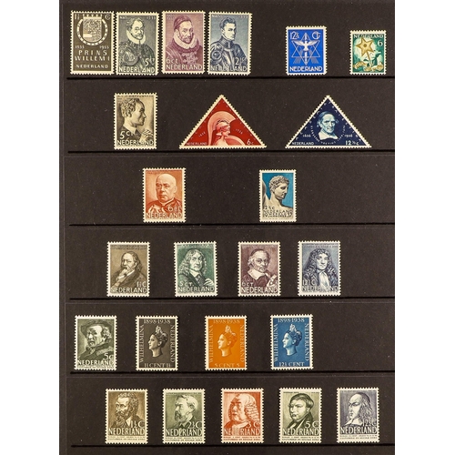 NETHERLANDS 1876 - 1954 MINT COLLECTION on protective pages, note 1876 ...