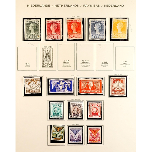 992 - NETHERLANDS 1898 - 1938 MINT COLLECTION on album & protective pages, chiefly complete sets, some nev... 