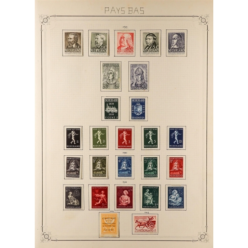 994 - NETHERLANDS 1939 - 1963 MINT COLLECTION on album pages, NVPH cat €1000+ (300+ stamps) Lot 994 (M) [b... 