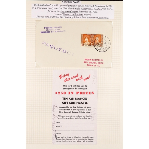 999 - NETHERLAND COLONIES CURACAO 1940's - 2000's COLLECTION OF COVERS annotated in 2 albums, registered, ... 