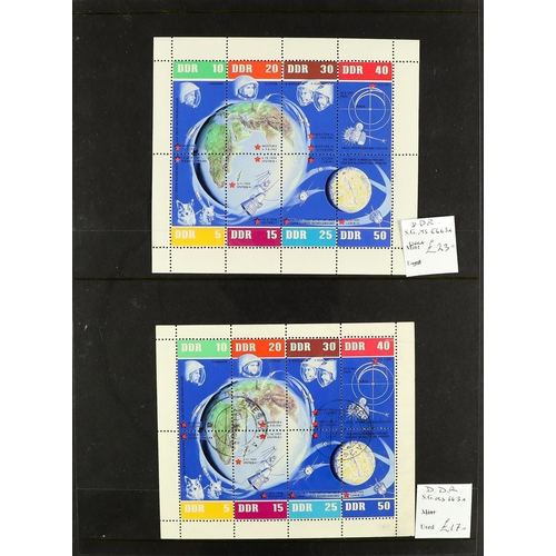 73 - MINIATURE SHEETS OF THE WORLD 1930's - 2000's mint, never hinged mint & used miniature sheets & shee... 