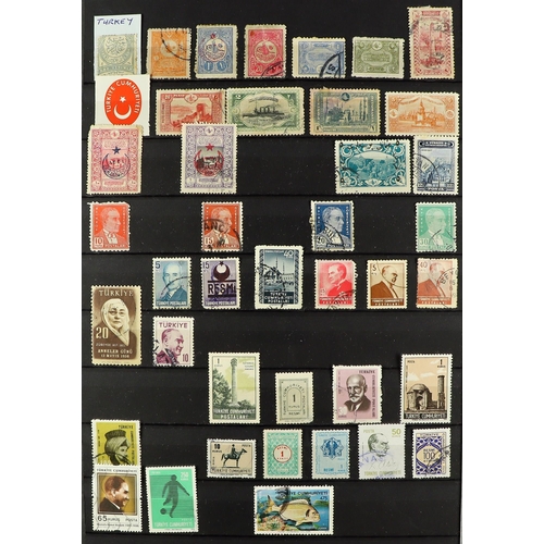 94 - CARTON WITH EUROPE IN 7 STOCK BOOKS. with mint, never hinged mint & used stamps from Belgium, Czech,... 