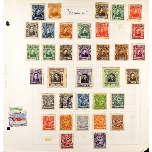 124 - LATIN AMERICA collection in album, Columbia imperfs, overprints, 1899 Antioquia set, Ecuador officia... 