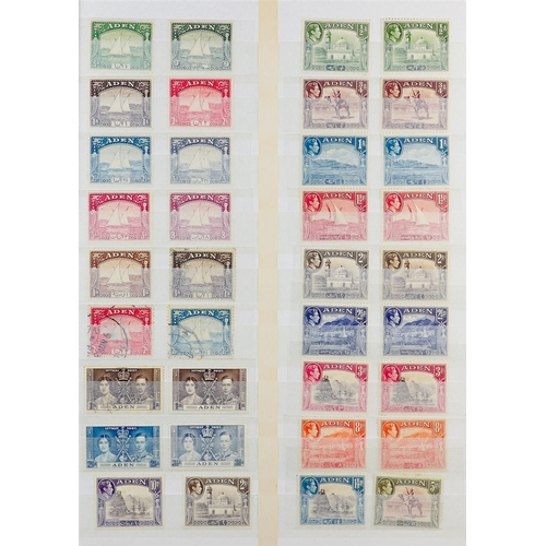 104 - COMMONWEALTH 1860's-1960's mint & used collection in 12 stockbooks, includes Br Honduras 1938-47 set... 