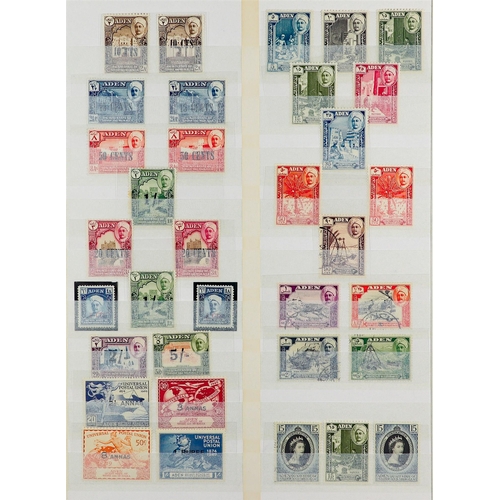 104 - COMMONWEALTH 1860's-1960's mint & used collection in 12 stockbooks, includes Br Honduras 1938-47 set... 