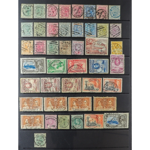 106 - COMMONWEALTH CANCELLATIONS COLLECTION. A collection of QV to KGVI stamps selected for attractive pos... 