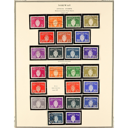 1118 - NORWAY 1855 - 1988 COLLECTION of stamps in Scott Specialty album (pages to 2002) of mint / never hin... 