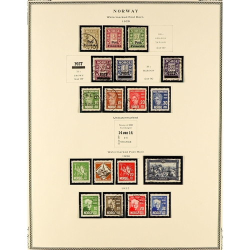 1118 - NORWAY 1855 - 1988 COLLECTION of stamps in Scott Specialty album (pages to 2002) of mint / never hin... 