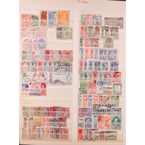 112 - COLLECTOR'S ESTATE IN TWO CARTONS All periods mint & used stamps in 30+ stockbooks & binders, includ... 