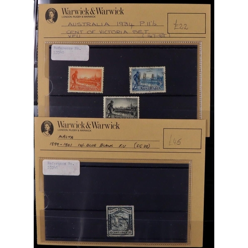 115 - WORLD RANGES in two stockbooks, includes Great Britain QV covers incl pre-stamp mail, 1911-13 2s6d m... 