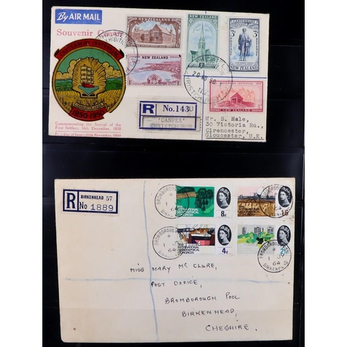 115 - WORLD RANGES in two stockbooks, includes Great Britain QV covers incl pre-stamp mail, 1911-13 2s6d m... 