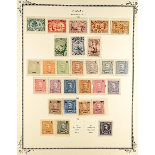 1160 - PORTUGUESE COLONIES MACAO MINT COLLECTION comprehensive for 1884 to 1974, many sets, higher values, ... 